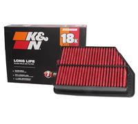 K&N Filtro de aire del motor: larga vida útil de 18,000 millas, filtro de aire de repuesto: compatible con Hyundai/Kia 2010-2019 (i40, Elantra, GT, i30, ix35, Tucson, Carens, cee d, Forte, Forte 5