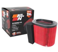 K&N Filtro de aire del motor: vida útil extendida 24,000 millas. Filtro de aire de repuesto: compatible con Ford Truck Super Duty V8 2017-2019 (F250, F350, F450, F550), KNF-0644