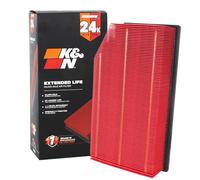 K&N Filtro de aire del motor: vida útil extendida 24.000 millas Filtro de aire de repuesto: compatible con Jeep Wrangler JL y Gladiator 2018-2021, KNX-5076
