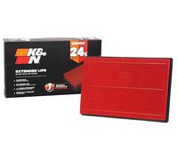 K&N Filtro de aire del motor: vida útil extendida de 24,000 millas. Filtro de aire de repuesto: compatible con Dodge Ram Truck V6/V8/V10 2002-2019 (1500, 2500, 3500, 4500, 5500), KNX-2247