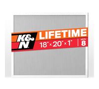 K&N Filtro de aire para horno HVAC de 18 x 20 x 1, dura toda una vida, lavable, Merv 8, el último filtro HVAC que comprarás, respira de forma segura en casa o en la oficina, HVC-8-11820