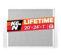 K&N Filtro de aire para horno HVAC de 20 x 24 x 1, dura toda una vida, lavable, Merv 13, el último filtro HVAC que comprarás, respira de forma segura en casa o en la oficina, HVC-13-12024