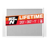 K&N Filtro de aire para horno HVAC de 20 x 30 x 1, dura toda una vida, lavable, Merv 8, el último filtro HVAC que comprarás, respira de forma segura en casa o en la oficina, HVC-8-12030