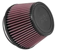 K&N Filtro de aire universal con abrazadera: alto rendimiento, premium, lavable, filtro de repuesto: diámetro de la brida: 12,7 cm, altura del filtro: 10,5 cm, longitud de la brida: 2,5 cm, forma: