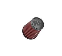 K&N Filtro de Aire Universal Cónico 83mm brida, 146mm base, 89mm parte superior, 170mm altura (RU-4470), Rojo