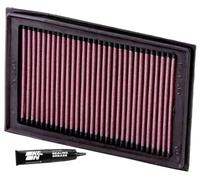 K&N KA-2508 Filtro de Aire para Kawasaki EX250R NINJA 08-12 Moto | Compatible con Kawasaki 2008-2017: EX250R Ninja/EX300 Ninja/EX300 Ninja ABS/EX300/Ninja 250R/Z300 (ver descripción del