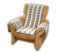 K. & N. Lana para sillón con reposabrazos Schoner, Flor Capa de Lana Virgen, razón: 100% poliéster, Parte Central 200 x 50 cm, Aprox. 60 x 40 cm
