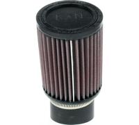 K & N ru-1760 Universal Clamp-On Filtro de aire: redondo recto; 2.438 en (62 mm) Brida ID; 5 en (127 mm) altura; 3,75 en (95 mm) Base; 3,75 en (95 mm) superior Coche y Moto