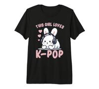 K-Pop | A Esta Chica le Encanta el K-Pop | Conejo, KPOP para niñas Camiseta Premium