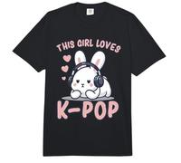 K-Pop | A Esta Chica le Encanta el K-Pop | Conejo, KPOP para niñas Comfort Colors Adult Heavyweight T-Shirt