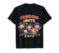 K-Pop Anime Fandom Unite 5-6-17.8-20.3 cm Chibi Dance Squad, Japón, Camiseta