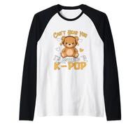 K Pop Bear - Auriculares de Diadema con diseño de Animales Camiseta Manga Raglan
