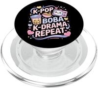 K-Pop Boba K-Drama Repite K-Pop Amante de la música Kawaii Coreano PopSockets PopGrip para MagSafe