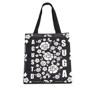 K-POP - Bolsa de compras de viaje con música Kpop, reutilizable, para amantes de las canciones de Corea del Sur, regalo para fanáticos de estrellas, A-s, 32cm ( 12.6 inch ) * 37 cm ( 14.57 inch)