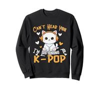 K Pop Cat - Auriculares de Diadema con diseño de Animales Sudadera