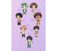 K-pop Chibi Fan Notebook: Inspired by a Purple 7-Member Global Group: Cute College-Ruled Journal with 60 Inspiring Quotes, Fan-Loved Lines, and ... on Every Page - Perfect for K-pop Fans