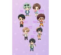 K-pop Chibi Fan Notebook: Inspired by a Purple 7-Member Global Group: Cute College-Ruled Journal with 60 Inspiring Quotes, Fan-Loved Lines, and ... on Every Page - Perfect for K-pop Fans