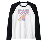 K Pop Chill & Love Camiseta Manga Raglan