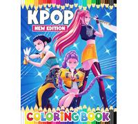 K-Pop Christmas Coloring Book: Over 60 Fun & Beautiful Designs for Kids Ages 4-8 9-12, Teens, and Fans of All Ages