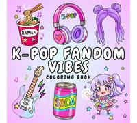 K-Pop Coloring Book: 50+ Bold & Easy K-Pop Aesthetic Pages Featuring Cute Idol, Fashion & Fan-Themed Art
