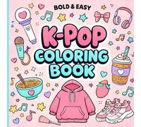K-POP Coloring Book: 50 Cute and Trendy Inspired Designs for Relaxation and Creativity (Ultimate K-POP Coloring Collection.)