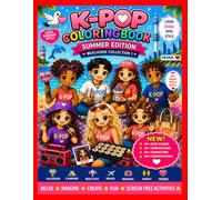K-POP COLORING BOOK | Summer Edition Beachside Collection 1: Cute Kawaii Chibi Idol Fashion | 300+ Doodles & Icons, 55+ Hero Scenes | Korean Aesthetic ... Creativity Relaxing Screen-Free