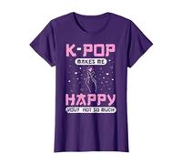 K-Pop Corea del Sur Corea Asiática KPOP Camiseta, Mujer, Morado, L