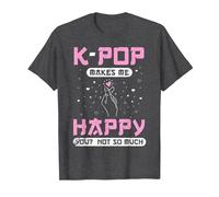 K-Pop Corea del Sur Corea Asiático KPOP Camiseta, Hombre, Jaspeado Oscuro, 4XL
