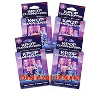 K-Pop Demon Hunters 4 Ecoblister de 5 sobres (20 sobres totales) - Figuritas coleccionables para álbum K-Pop Demon Hunters