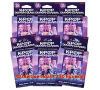 K-Pop Demon Hunters 6 Ecoblíster de 5 sobres - Caja Colección Sticker Cards, Figuritas Oficiales para Álbum K-Pop Demon Hunters