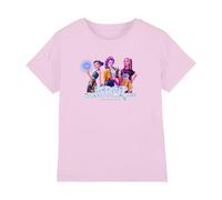 K-Pop Demon Hunters Demon Hunters-Huntrix KPOP Group T Shirt, Light Pink, 9-11 Años Unisex Kids