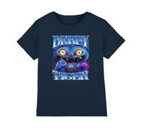 K-Pop Demon Hunters Derpy Tiger Bootleg T Shirt, Navy, 9-11 años Unisex Kids