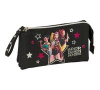 Safta Portatodo triple K-POP Demon Hunters ENERGY - Estuche infantil cómodo y versátil 22x3x12 cm