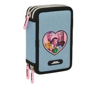 K-POP Demon Hunters - HUNTR/X - Estuche Escolar con 37 Útiles Incluidos, Estuche Infantil, Ideal para Niños de 5 a 14 Años, Cómodo y Versátil, Resistencia, 12.5x5.5x19.5 cm