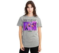 K-Pop Demon Hunters Huntrix Birthday Crew Group Ladies T Shirt, Athletic Heather, Medium