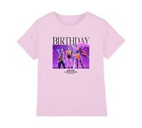 K-Pop Demon Hunters Huntrix Birthday Crew Group T Shirt, Pink, 12-13 años Unisex Kids