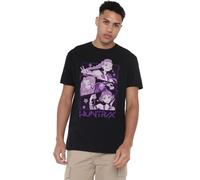 K-Pop Demon Hunters Huntrix Huntr/X Manga Panels Trio Unisex T Shirt, Black, 4XL