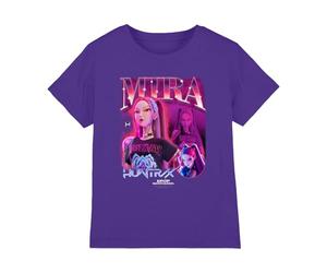 K-Pop Demon Hunters Huntrix Huntr/X Mira Bootleg T Shirt, Purple, 5-6 Years Unisex Kids