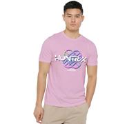 K-Pop Demon Hunters Huntrix Huntr/X Pastel Logo T Shirt, Black Camiseta, Rosa Claro, L Unisex Adulto