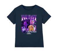 K-Pop Demon Hunters Huntrix Huntr/X Rumi Bootleg T Shirt, Navy, 7-8 años Unisex Kids