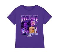 K-Pop Demon Hunters Huntrix Huntr/X Rumi Bootleg T Shirt, Purple, 5-6 años Unisex Kids