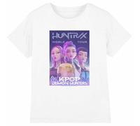 K-Pop Demon Hunters - Huntrix Huntr/X World Tour Billboard Kids T Shirt, White, 12-13