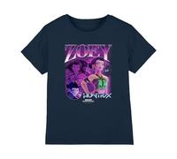K-Pop Demon Hunters Huntrix Huntr/X Zoey Bootleg T Shirt, Navy, 9-11 años Unisex Kids