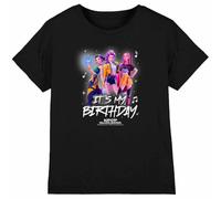 K-Pop Demon Hunters Huntrix It's My Birthday Group Kids T Shirt, Black, 7-8