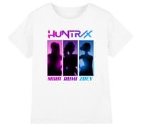 K-Pop Demon Hunters Huntrix Spotlights Kids T Shirt, White, 5-6