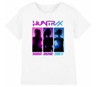 K-Pop Demon Hunters Huntrix Spotlights Kids T Shirt, White, 9-11