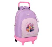 K-POP Demon Hunters - ICONIC - Mochila Grande con Ruedas, Compacta, Extraíble, Ideal para Niños de Diferentes Edades, Cómoda y Versátil, Resistencia, 33x22x45 cm