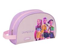 K-Pop Demon Hunters - Iconic - Neceser Escolar Infantil Pequeño con Asa, Neceser Infantil, Adaptable a Carro, Ideal para Niños de 5 a 14 Años, Cómodo y Versátil, Resistencia, 28x10x18 cm
