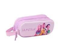 K-POP Demon Hunters - ICONIC - Portatodo Doble 3D, Estuche Infantil, Estuche Niño, Ideal para Niños en Edad Escolar, Cómodo y Versátil, Calidad y Resistencia, 21x6x8 cm