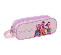 K-Pop Demon Hunters - Iconic - Portatodo Doble Niño, Estuche Infantil, Ideal para Niños en Edad Escolar, Cómodo y Versátil, Resistencia, 21x6x8 cm